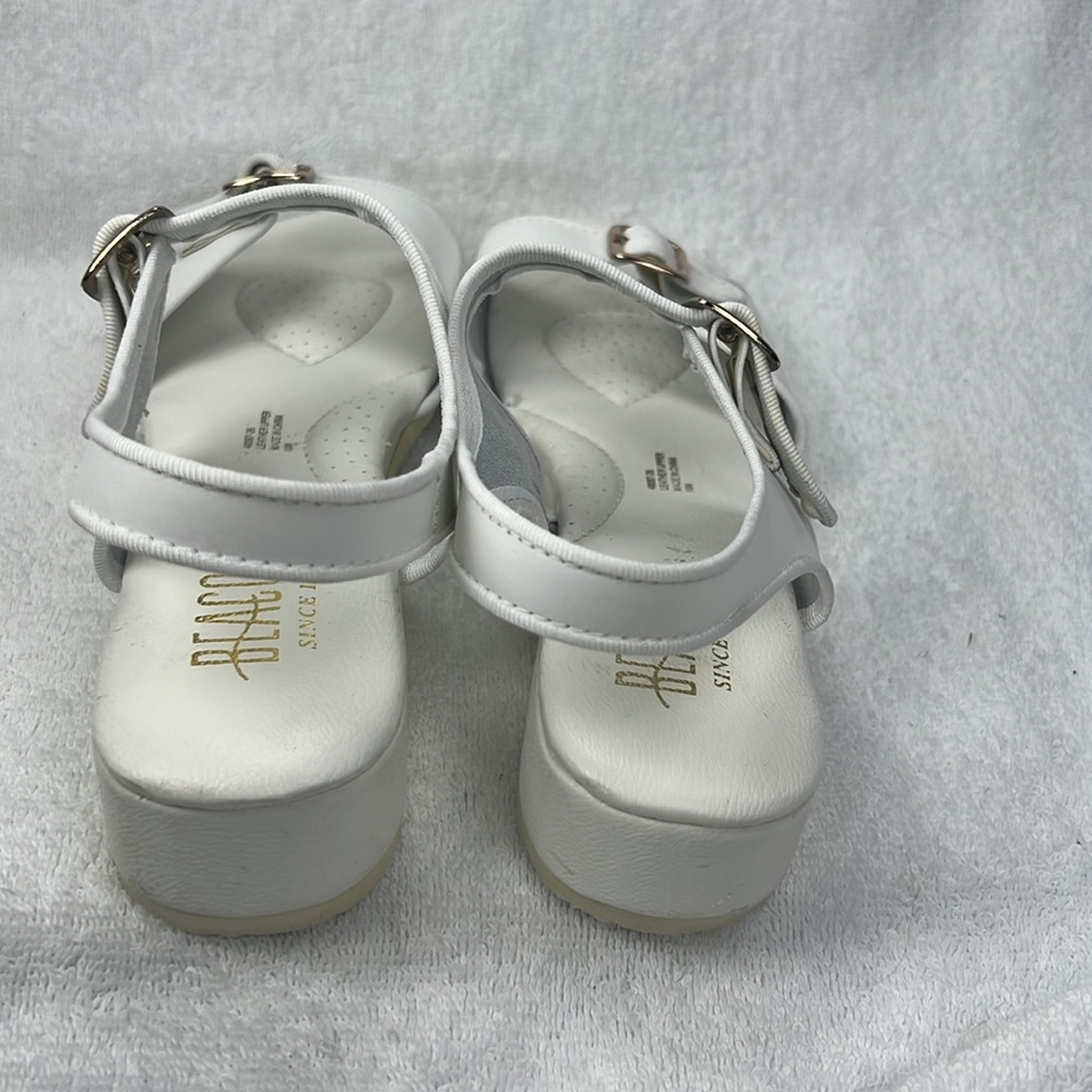 Beacon, white leather upper size 10 narrow sandal - Picture 3 of 6